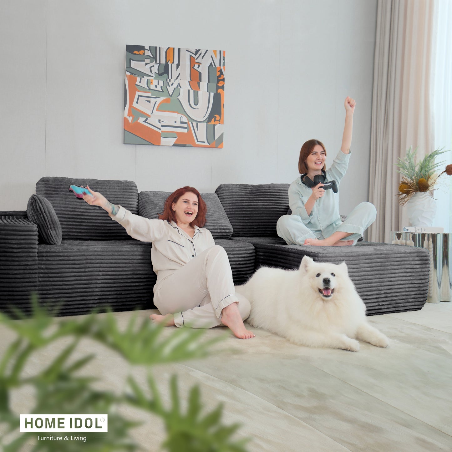 Multi-Functional Sofa, Sleeper Sofa Couch, Cloud Sofa, Cloud-Like Comfort, Portable Compression Design, L Shape Sectional