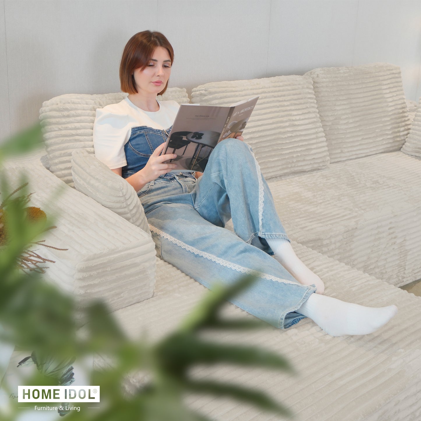 Multi-Functional Sofa, Sleeper Sofa Couch, Cloud Sofa, Cloud-Like Comfort, Portable Compression Design, L Shape Sectional