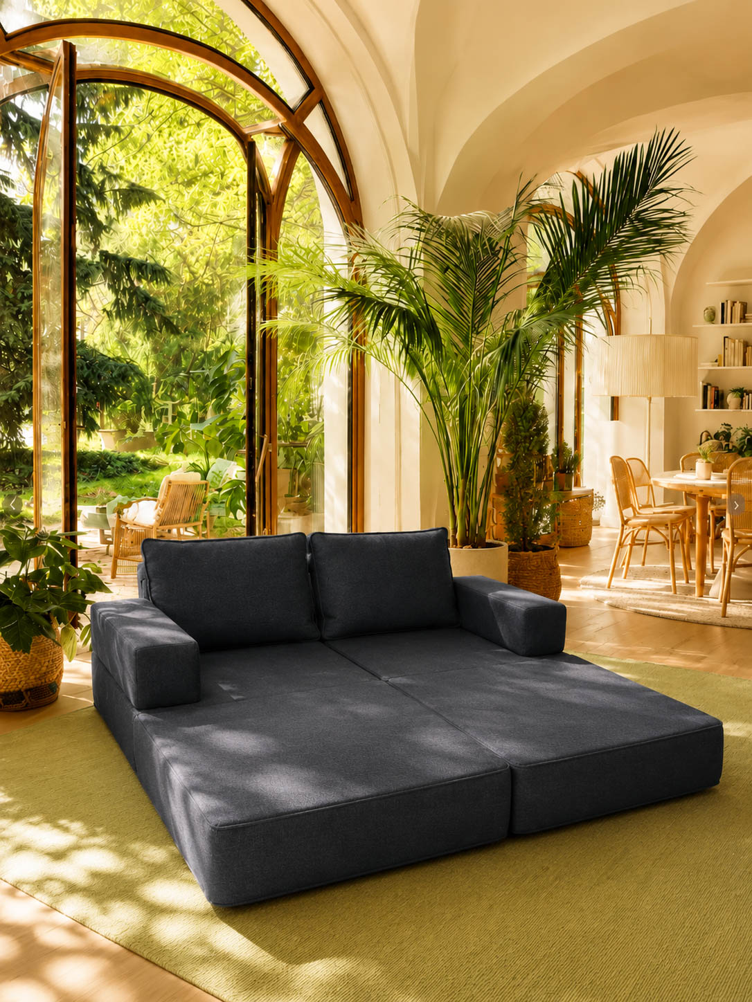 Set of 2 Folding Sofa Beds