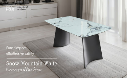 Snow Mountain White Microcrystalline Table