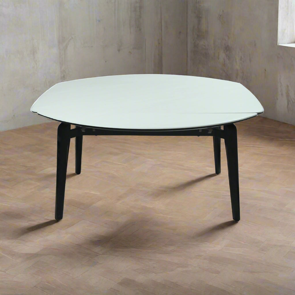 Snow Mountain White Microcrystalline Table Plus+