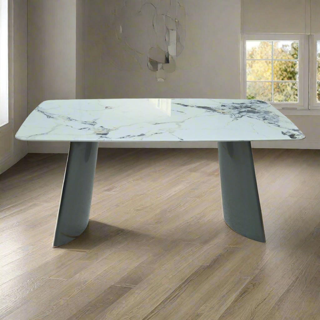 Snow Mountain White Microcrystalline Table