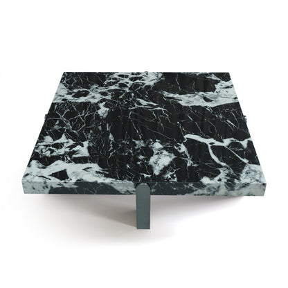 Ink Noir Square Marble Veneer