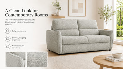 Pull Out Sofa Bed, 2-in-1 Convertible Double Bed, No Cushion Removal, Memory Foam, Queen Size, for Apartment