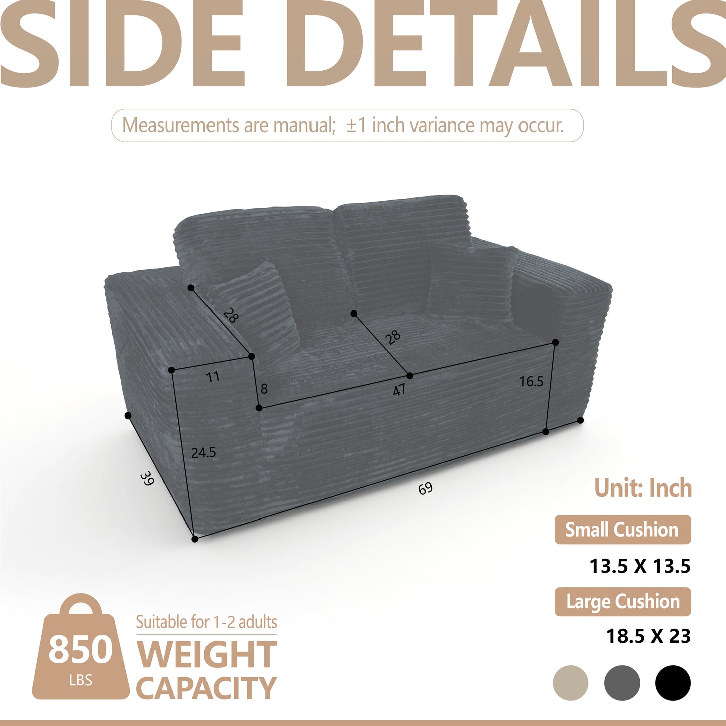 CloudComfort Loveseat