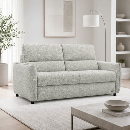 Pull Out Sofa Bed, 2-in-1 Convertible Double Bed, No Cushion Removal, Memory Foam, Queen Size, for Apartment