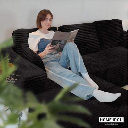 Multi-Functional Sofa, Sleeper Sofa Couch, Cloud Sofa, Cloud-Like Comfort, Portable Compression Design, L Shape Sectional