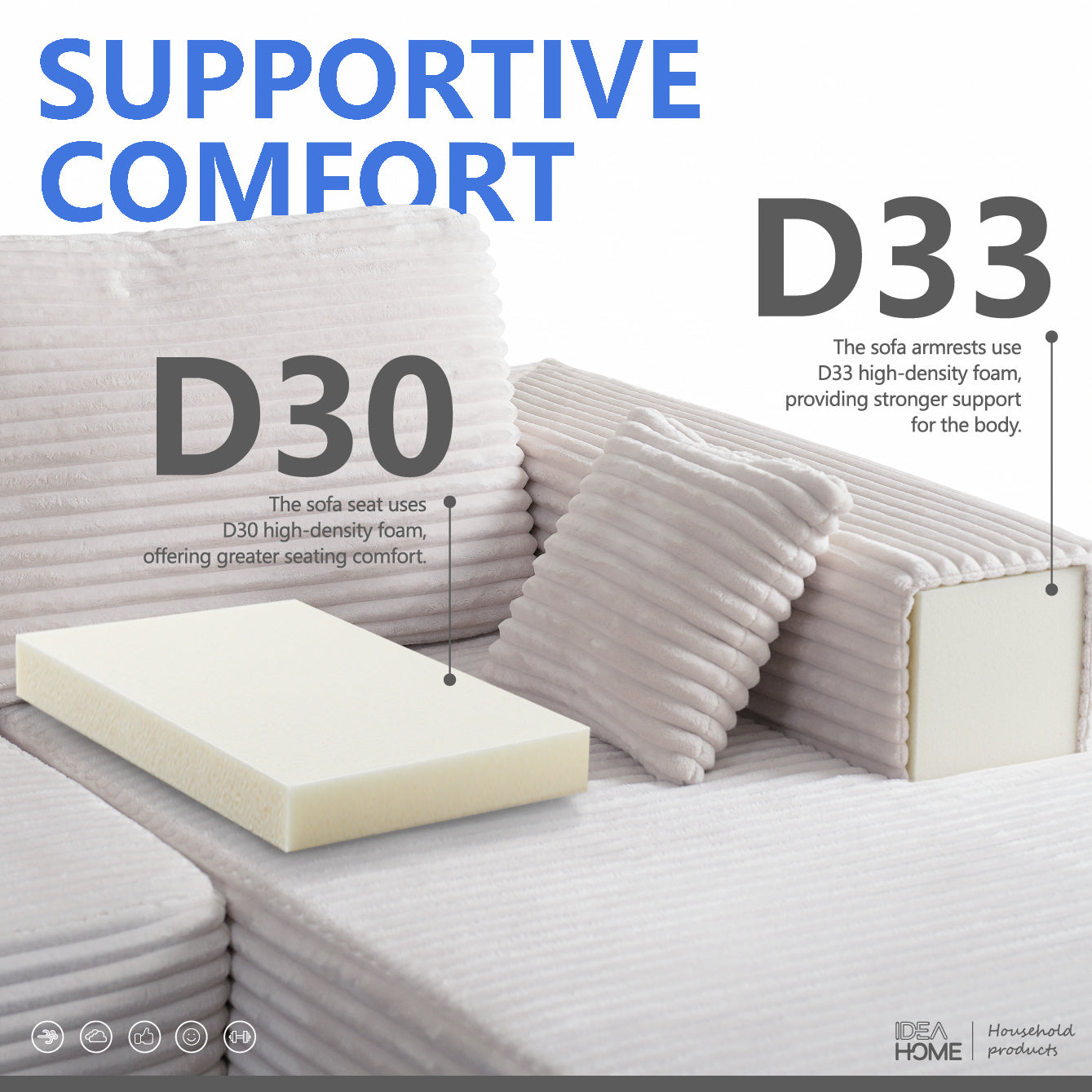 Frameless L-Shaped Modula Sofa