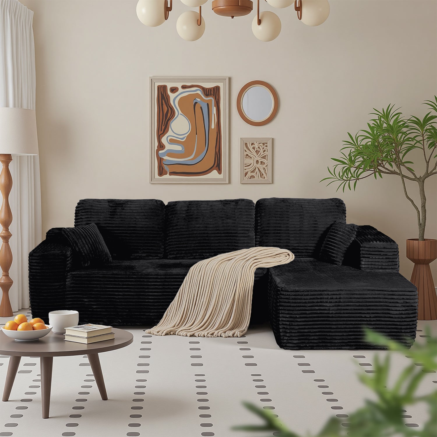 Frameless L-Shaped Modula Sofa